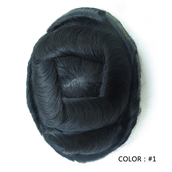 Oz Style Système Capillaire Masculin en Dentelle Française avec Contour en Polyuréthane